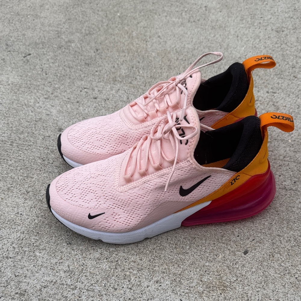 Nike Air Max 270 Pink and Orange Shoes